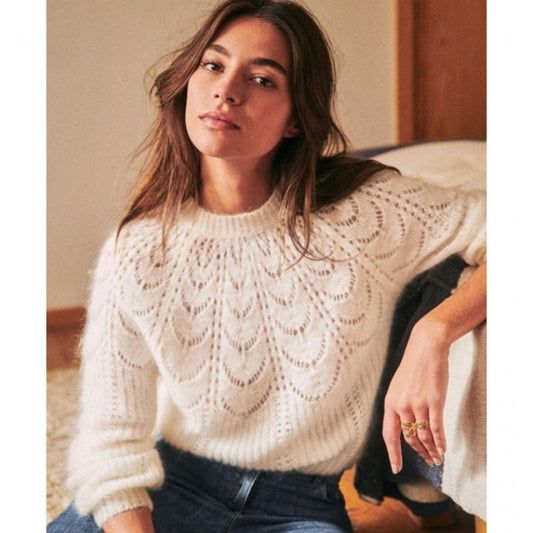 Mohair Blend Knit Sweater