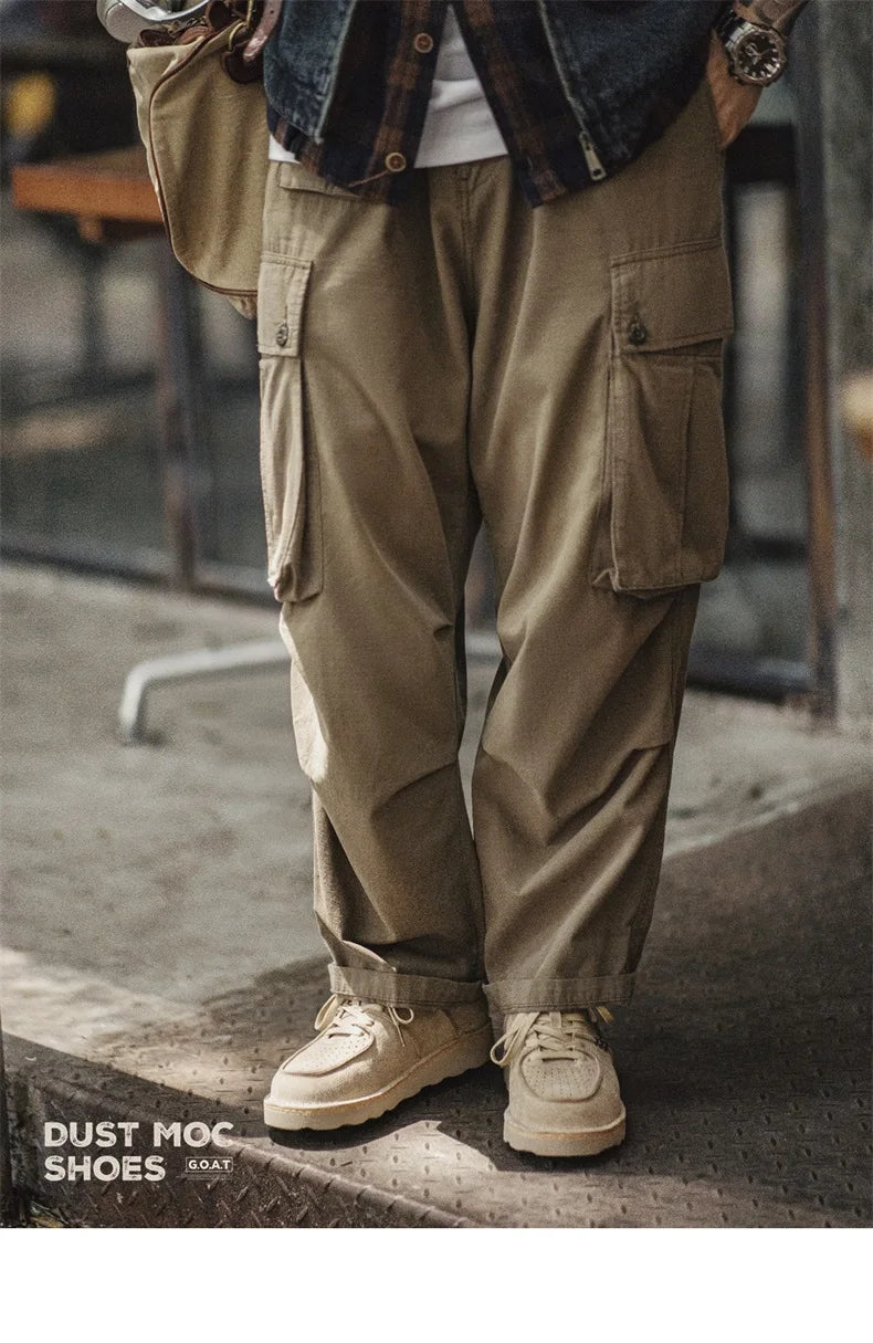 Maden Men's Retro Cow Suede Skate Shoes